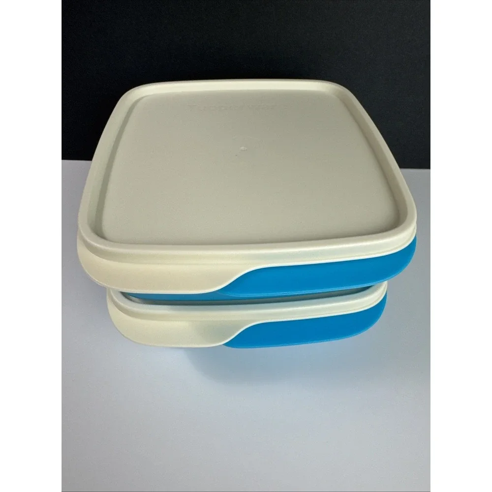 Tupperware ECO Lunch It Divided Bento Boxes Meal Prep Container Blue